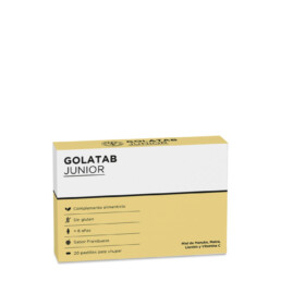 GOLATAB JUNIOR dolor de garganta infantil,calmante, antimicrobiana e inmunoprotectora