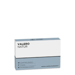 VALERO NATUR 30 COMPRIMIDOS PARTICIPA EN LA RELAJACION, DISMINUYENDO EL NERVIOSISMO